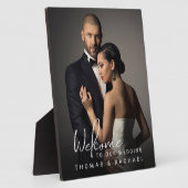 Begrüßung personalisierter Fotos Fotoplatte (Seite)