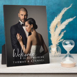 Begrüßung personalisierter Fotos Fotoplatte