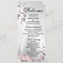 Begrüßung Pink Peach Shiny Hearts Geometric