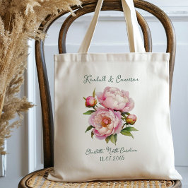 Begrüßung Pink Peonies Gift Tote Tasche