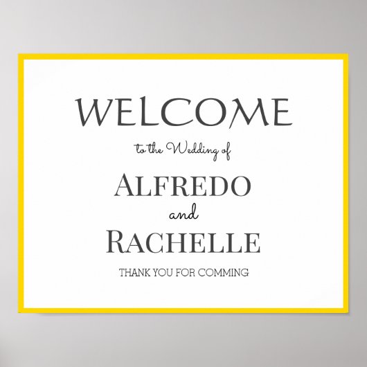 Begrüßung Poster (Vorne)