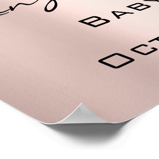 Begrüßung Poster Silver Tropfens Kinderdusche (Ecke)