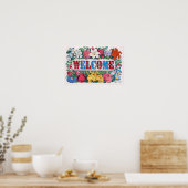 Begrüßung Rose Blumengarten Lilies Poster (Küche)