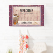 Begrüßung rustikale Milch kann Banner (Insitu)