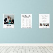 Begrüßung - Sitzplan - Veranstaltungsorderung Bilderwand Sets (Holzboden)