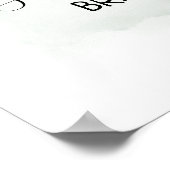 Begrüßung Teedusche Eukalyptus saftig grünes Zeich Poster (Ecke)