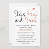 Begrüßung und Begrüßung der Neugeborenen Begrüßung Einladung (Vorne/Hinten)