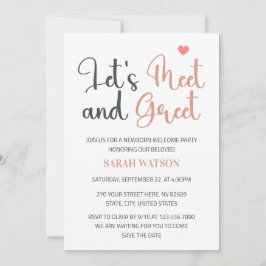 Begrüßung und Begrüßung der Neugeborenen Begrüßung Einladung