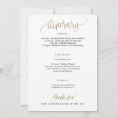 Begrüßung und Imitate mit Fahrkarte Gold Einladung (Rückseite)