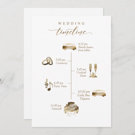 Begrüßung und Zeitkarte mit Shuttle (Vorne/Hinten)