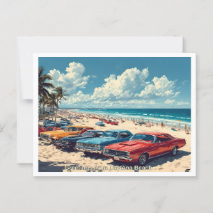 Begrüßung vom Strand von Daytona, Illustration der Postkarte
