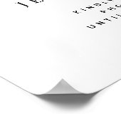 Begrüßung von Agate Blush & Gold Poster (Ecke)