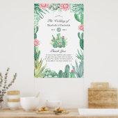 Begrüßung von Aquarellbildern Poster (Küche)