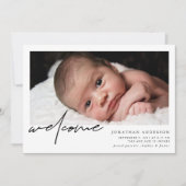 Begrüßung von Baby Birth Ankündigung (Vorderseite)