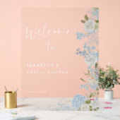 Begrüßung von Blaugrün Acrylschild (Hochzeit)