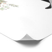 Begrüßung von Braut und Groom Wedding Poster (Ecke)