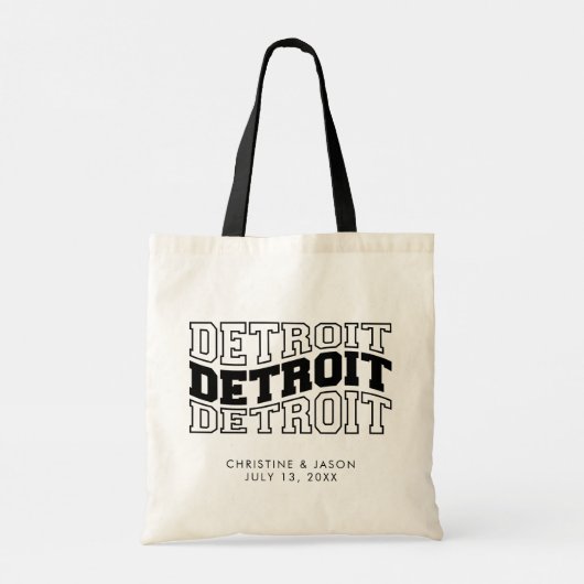 Begrüßung von Detroit Tragetasche (Rückseite)