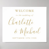 Begrüßung von Elegant-Gold-Signature-Skripten Poster (Vorne)