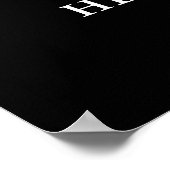 Begrüßung von eleganten und formalen Skriptschrift Poster (Ecke)