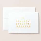 Begrüßung von Erntedank Folienkarte (Rückseite mit Umschlag)