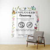 Begrüßung von Floral Boho Unplugged Wandteppich (Beispiel)