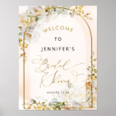 Begrüßung von Floral Meadow Brautparty Poster (Vorne)
