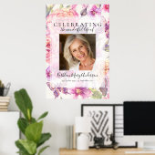 Begrüßung von Floralgedanken Poster (Heimbüro)