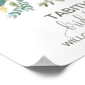 Begrüßung von Foliage Brautparty Poster (Ecke)