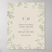 Begrüßung von Gipskraut Monogram Poster (Vorne)