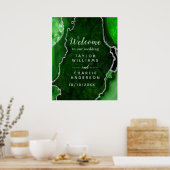 Begrüßung von Green und Silver Agate Poster (Küche)