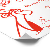 Begrüßung von Hand Drawn Graduation Party im Doodl Poster (Ecke)