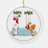 Begrüßung von Haustieren aus der Tierklinik Keramik Ornament (Hinten)