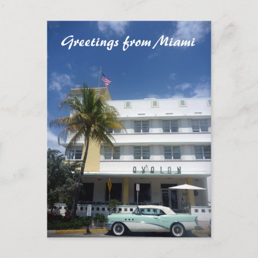 Begrüßung von Hotelkarossen Postkarte (Vorderseite)