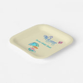 Begrüßung von Individuelle Name Brautparty Teacup Pappteller (Gewinkelt)