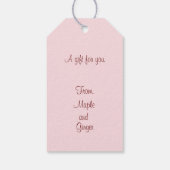 Begrüßung von Katzen zum Geburtstag Geschenkanhänger (Rückseite)