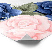 Begrüßung von Life Blue Pink Foto Begrüßungszeiche Poster (Ecke)