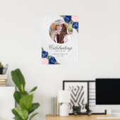 Begrüßung von Life Blue Pink Foto Begrüßungszeiche Poster (Heimbüro)