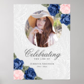 Begrüßung von Life Blue Pink Foto Begrüßungszeiche Poster (Vorne)