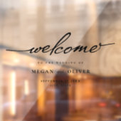 Begrüßung von Minimalistischen Skripten Fensteraufkleber (Blatt 2)