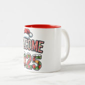 Begrüßung von Santa 2025 Tasse (VorderseiteRechts)