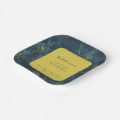 Begrüßung von Soft Blue Orchid Pappteller (Gewinkelt)