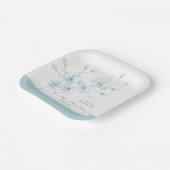 Begrüßung von Soft Blue Orchid Pappteller (Gewinkelt)