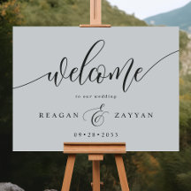 Begrüßung von Soft Gray Calligraphy