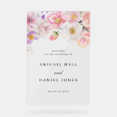 Begrüßung von Wasserfarben Acrylschild (Vorderseite)