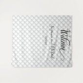 Begrüßung von weißgesteppten Perlstoffen Wandteppich (Vorderseite (Horizontal))