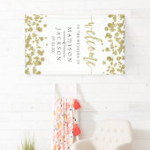 Begrüßung von White & Gold Confetti Banner (Insitu)