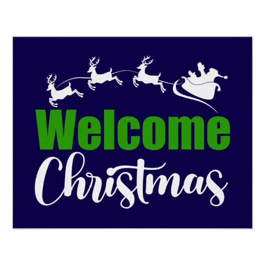 Begrüßung Weihnachten-85101 Poster (Vorderseite)