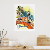 Begrüßung zu Miami Poster (Küche)