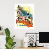 Begrüßung zu Miami Poster (Heimbüro)