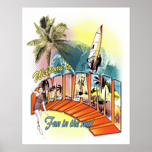 Begrüßung zu Miami Poster (Vorne)